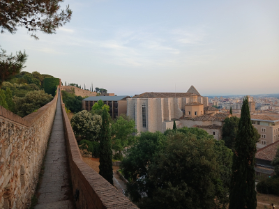Girona városfal kilátás