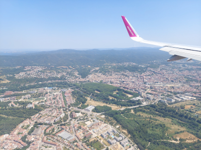 Girona a repülőről leszálláskor