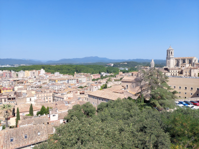 Girona városfal kilátás