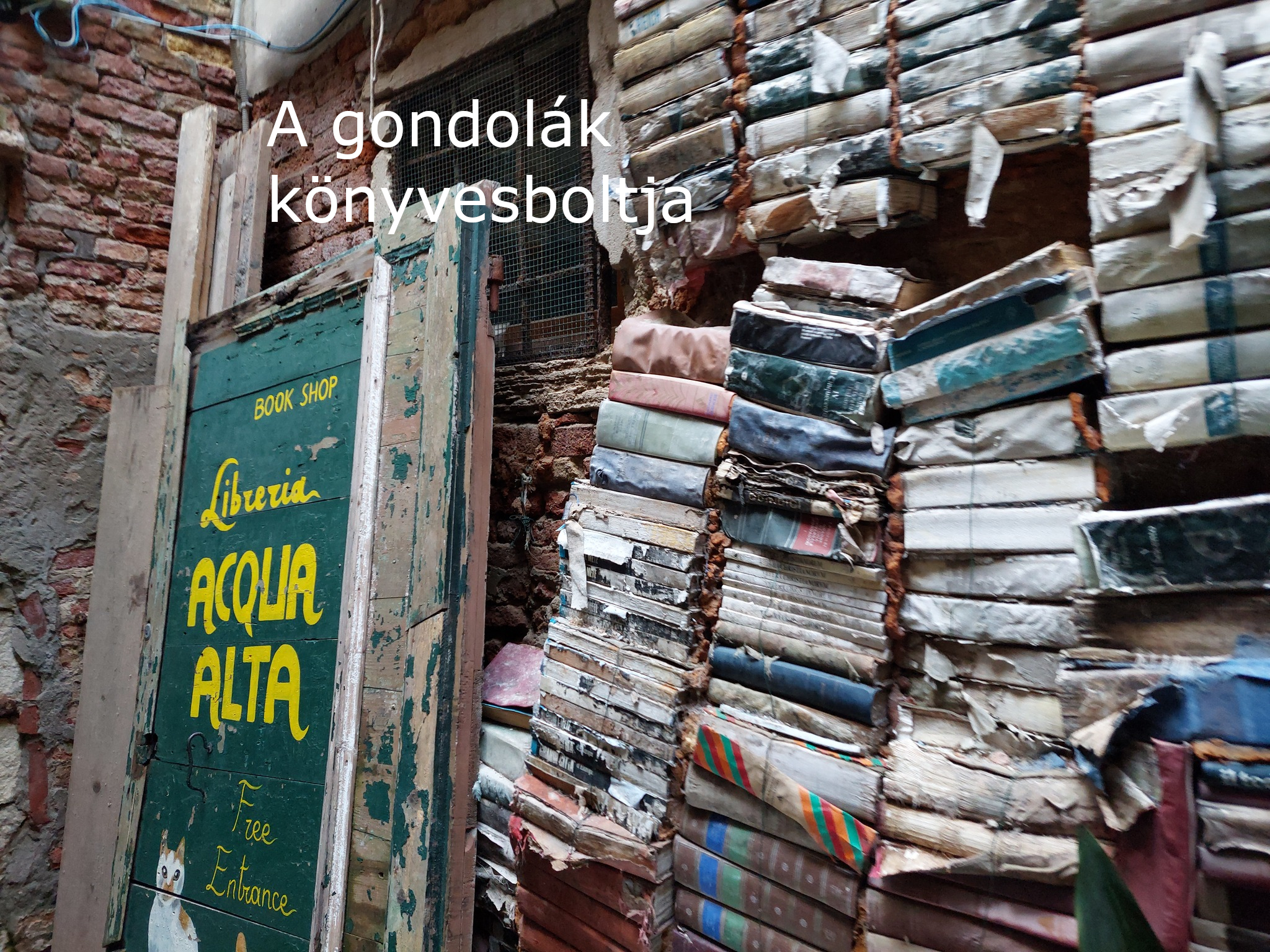 Libreria Acqua Alta Velence Olaszország
