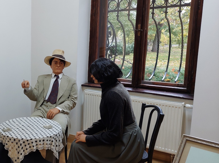 Ady Endre viaszfigurája Károlyi-kastély