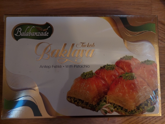 pisztáciás baklava dobozban Edirne