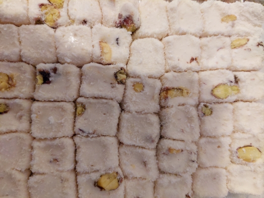 kókuszos-pisztáciás lokum Konya